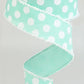 1.5" Mint Polka Dot Ribbon - Designer DIY