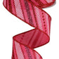1.5" Pink Glitter Stripe Ribbon - Designer DIY