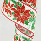 2.5" Poinsettia Ribbon - Designer DIY