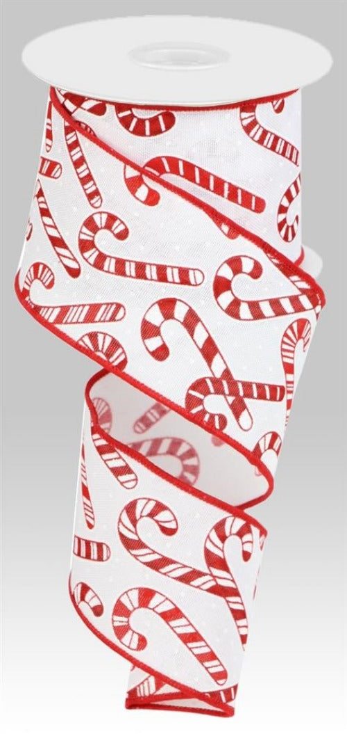 2.5" Candy Cane Ribbon - Designer DIY