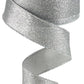1.5" Silver Glitter Ribbon - Designer DIY