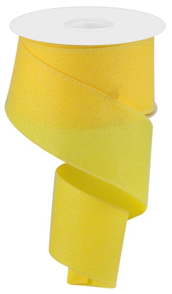 2.5" Yellow Glitter Ribbon - Designer DIY