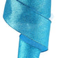 2.5" Turquoise Glitter Ribbon - Designer DIY