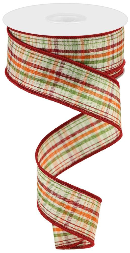 1.5" Autumn Plaid Ribbon - Designer DIY