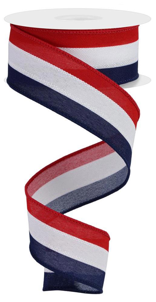 1.5" Patriotic Stripe Ribbon - Designer DIY