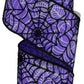 2.5" Purple with Black Velvet Web Ribbon - Designer DIY