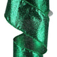 2.5" Emerald Green Glitter Ribbon - Designer DIY