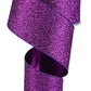 2.5" Purple Fuchsia Glitter Ribbon - Designer DIY