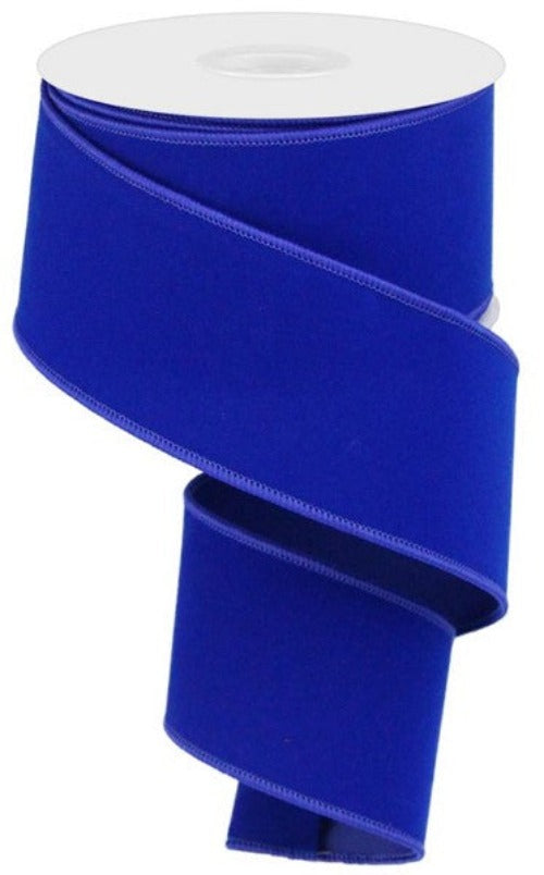 2.5" Royal Blue Velvet Ribbon - Designer DIY