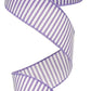 1.5" Light Purple & White Thin Stripe Ribbon - Designer DIY
