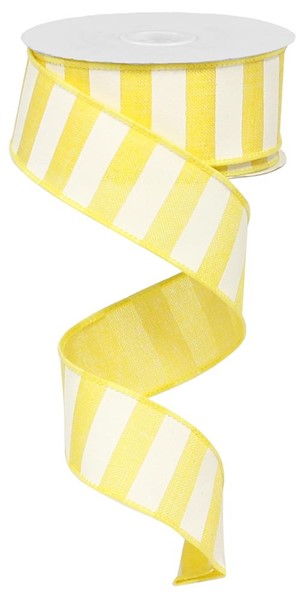 1.5" Yellow Stripe Ribbon - Designer DIY