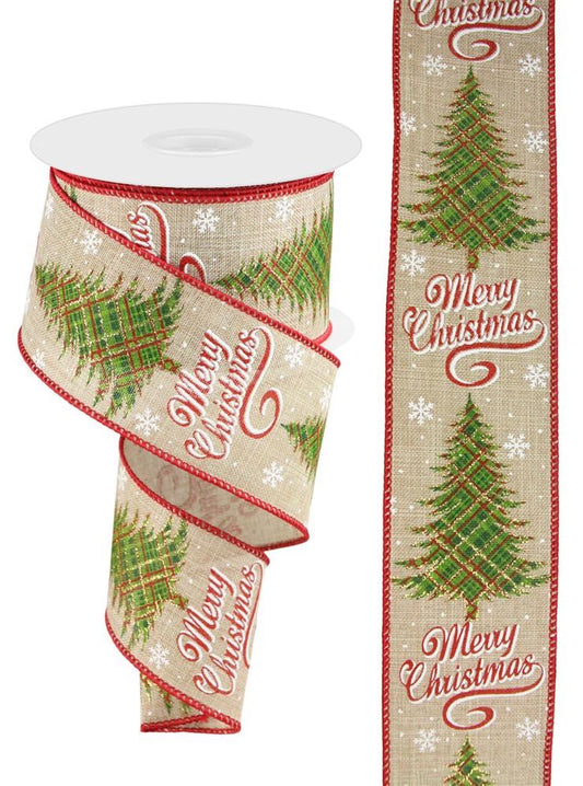 2.5" Christmas Tree Ribbon - Designer DIY