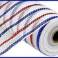 10.5" Patriotic Foil Stripe Mesh - Designer DIY