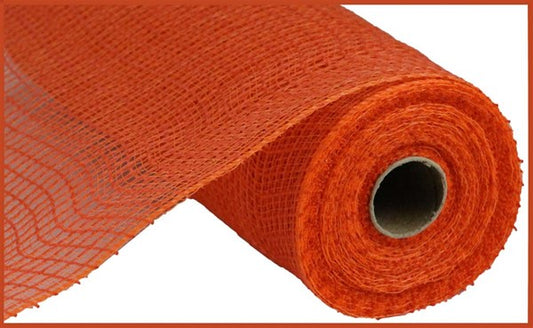 10.5" Orange Faux Jute Mesh - Designer DIY