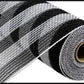10.5" Black & White Stripe Mesh - Designer DIY