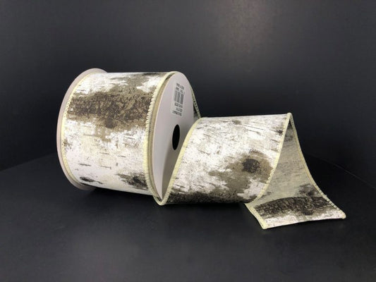 2.5" Birch Tree Bark Ribbon - Designer DIY