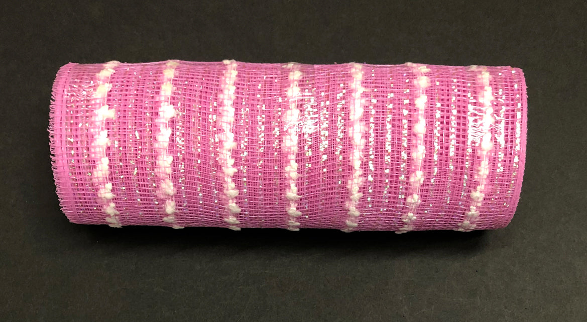10" Pink Snowdrift Mesh - Designer DIY