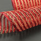10" Dark Red Metallic with Jute Mesh - Designer DIY