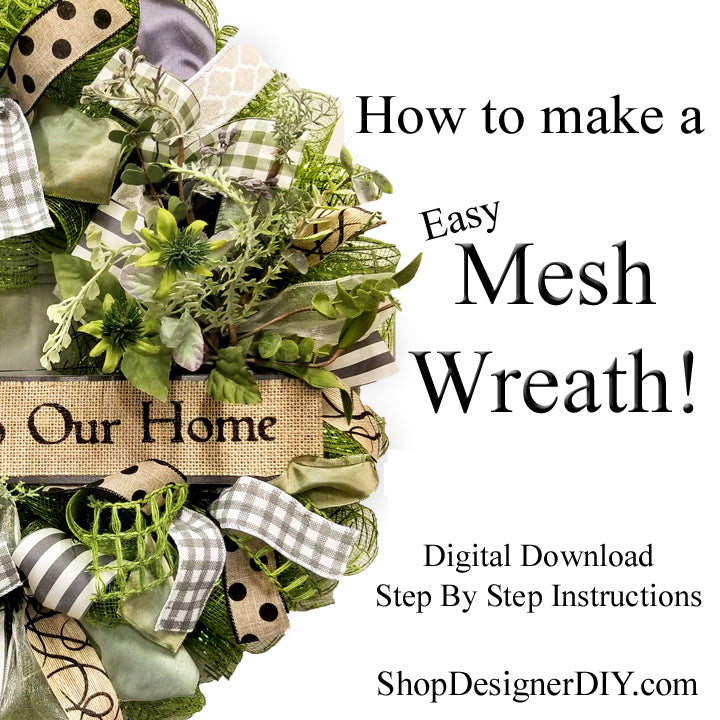 How To Make A Wreath | Digital Download - Designer DIY