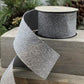 2.5" Gray Frosted Glitter DESIGNER Ribbon - Designer DIY