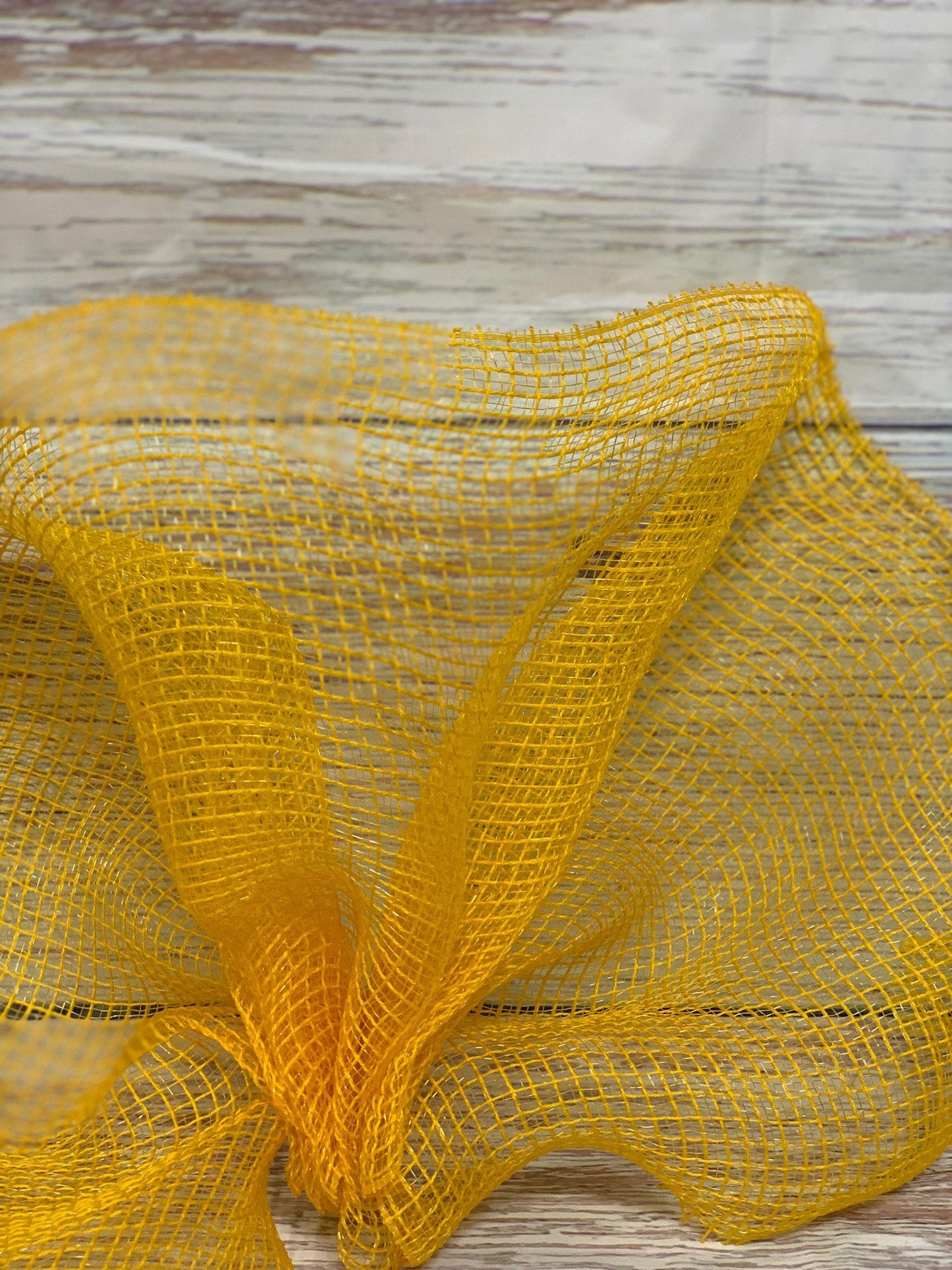 10" Yellow Gold Fabric Mesh - Designer DIY