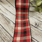2.5" Red Black and Ivory Plaid Ribbon - Designer DIY