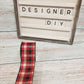 2.5" Red Black and Ivory Plaid Ribbon - Designer DIY
