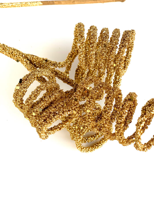 Glitter Curl Pick | Gold - Designer DIY