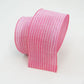 4" Pinstripe DESIGNER Ribbon | Pink - Designer DIY