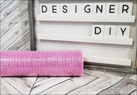 10" Light Pink Metallic Mesh - Designer DIY
