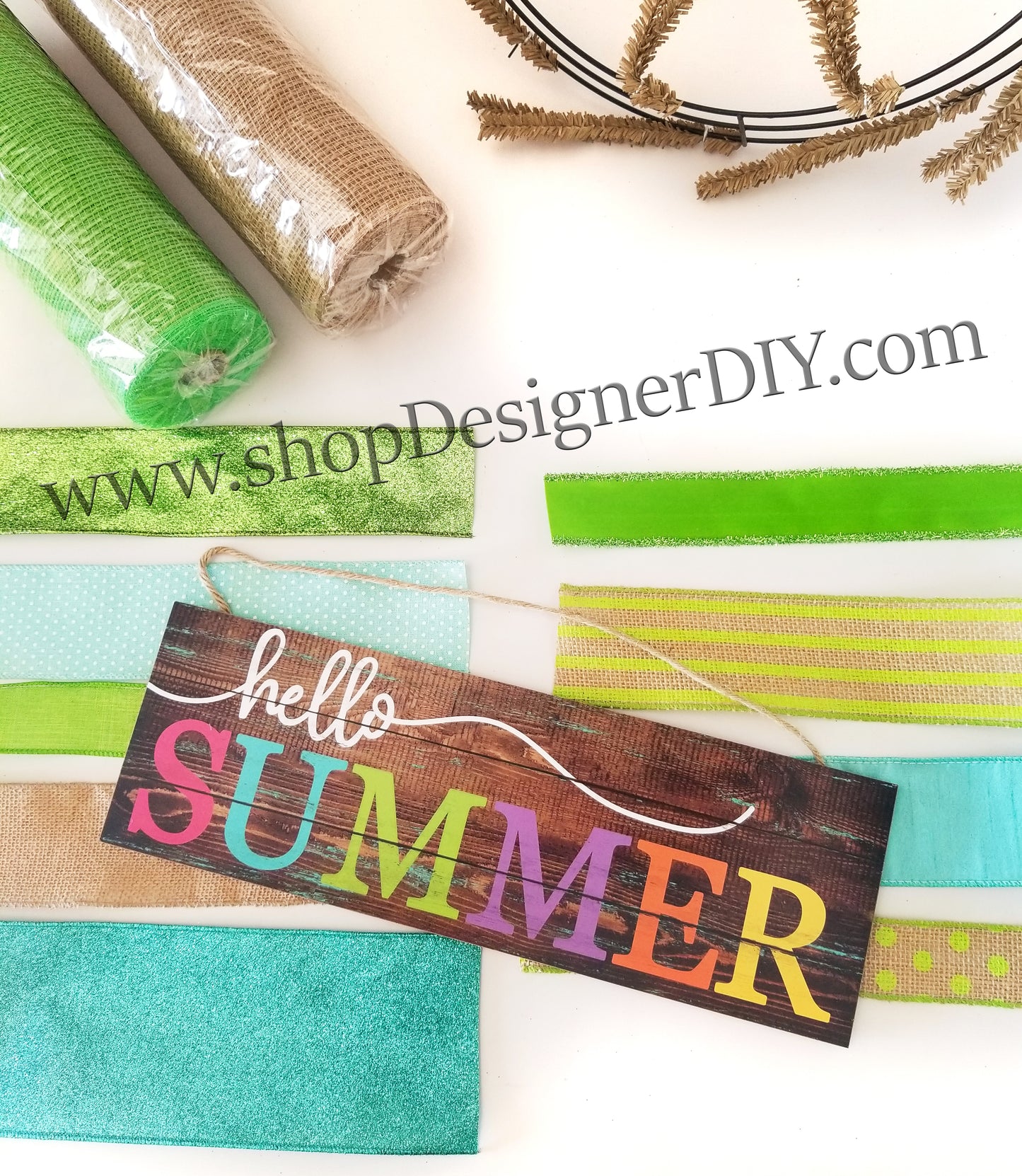 Hello Summer DIY Wreath Kit - Designer DIY