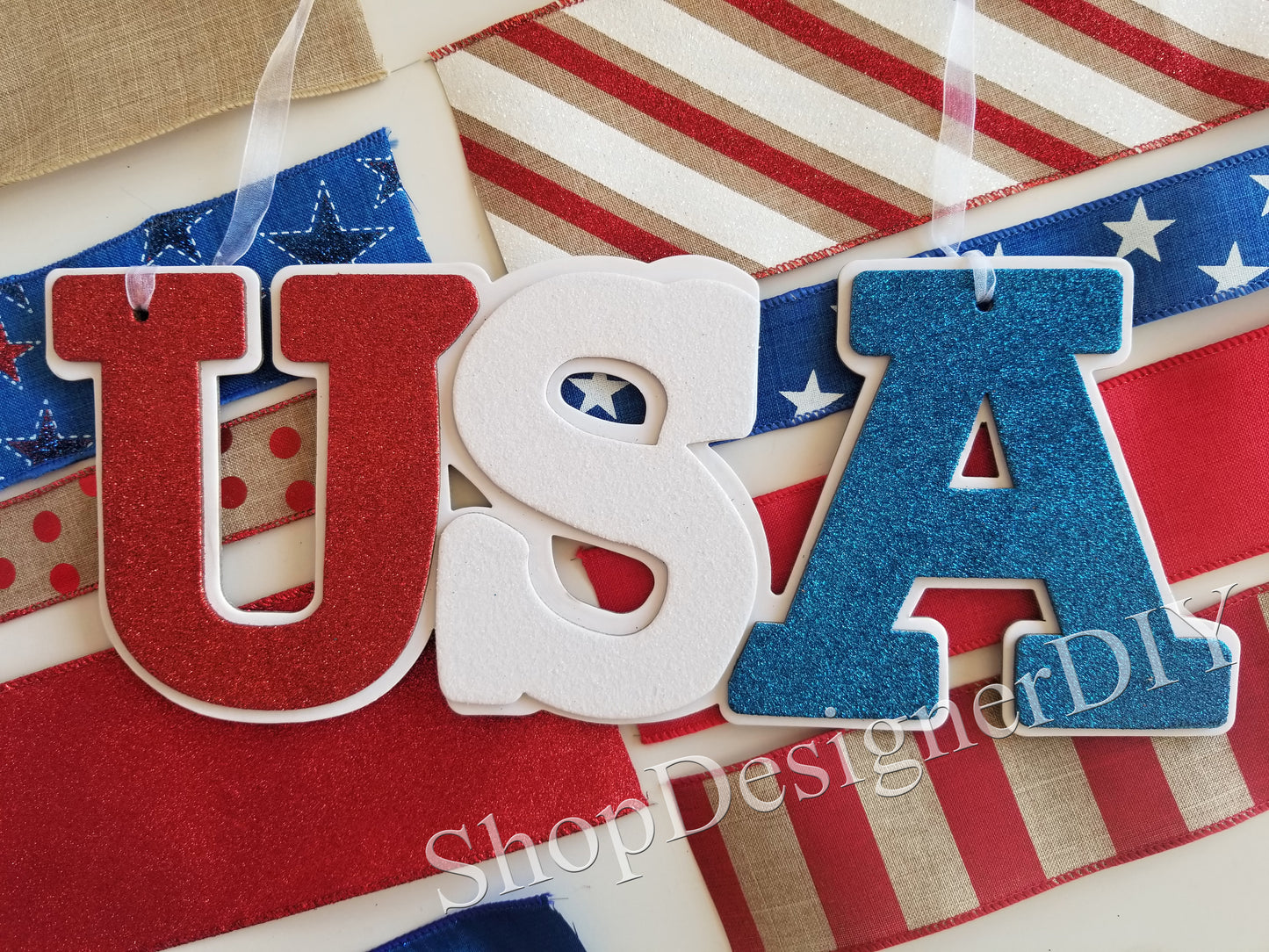 USA Glitter Sign - Designer DIY