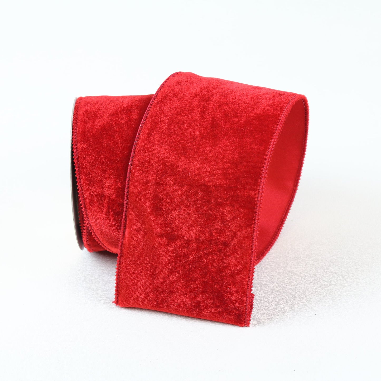 4" Red Velveteen DESIGNER Ribbon - Designer DIY
